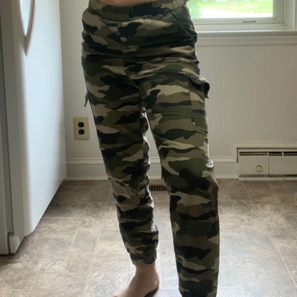 camo cargo joggers